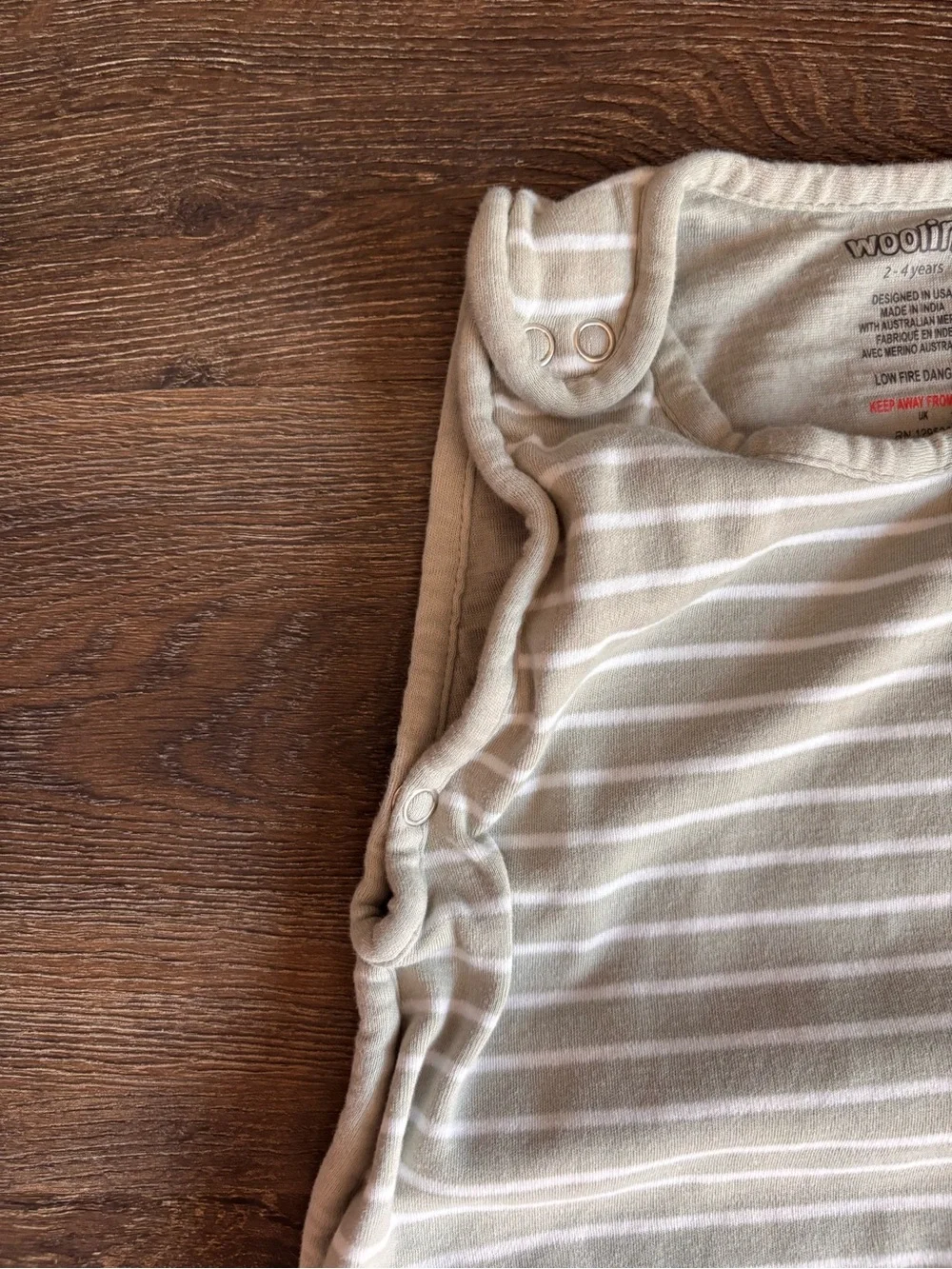 Woolino 4 Season Ultimate Baby Sleep Bag, Merino Wool & Organic Cotton 2T-4T